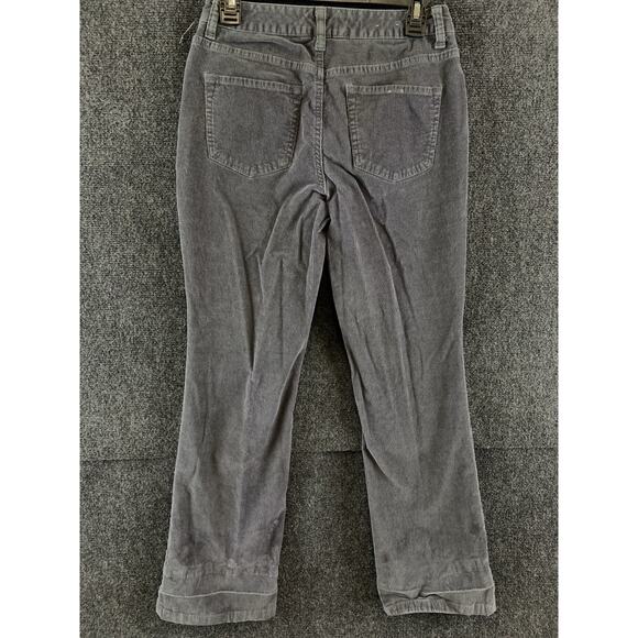 St John’s Bay Women’s Corduroy Pants Straight Fit Bootcut Gray Size 6 P - Picture 14 of 16